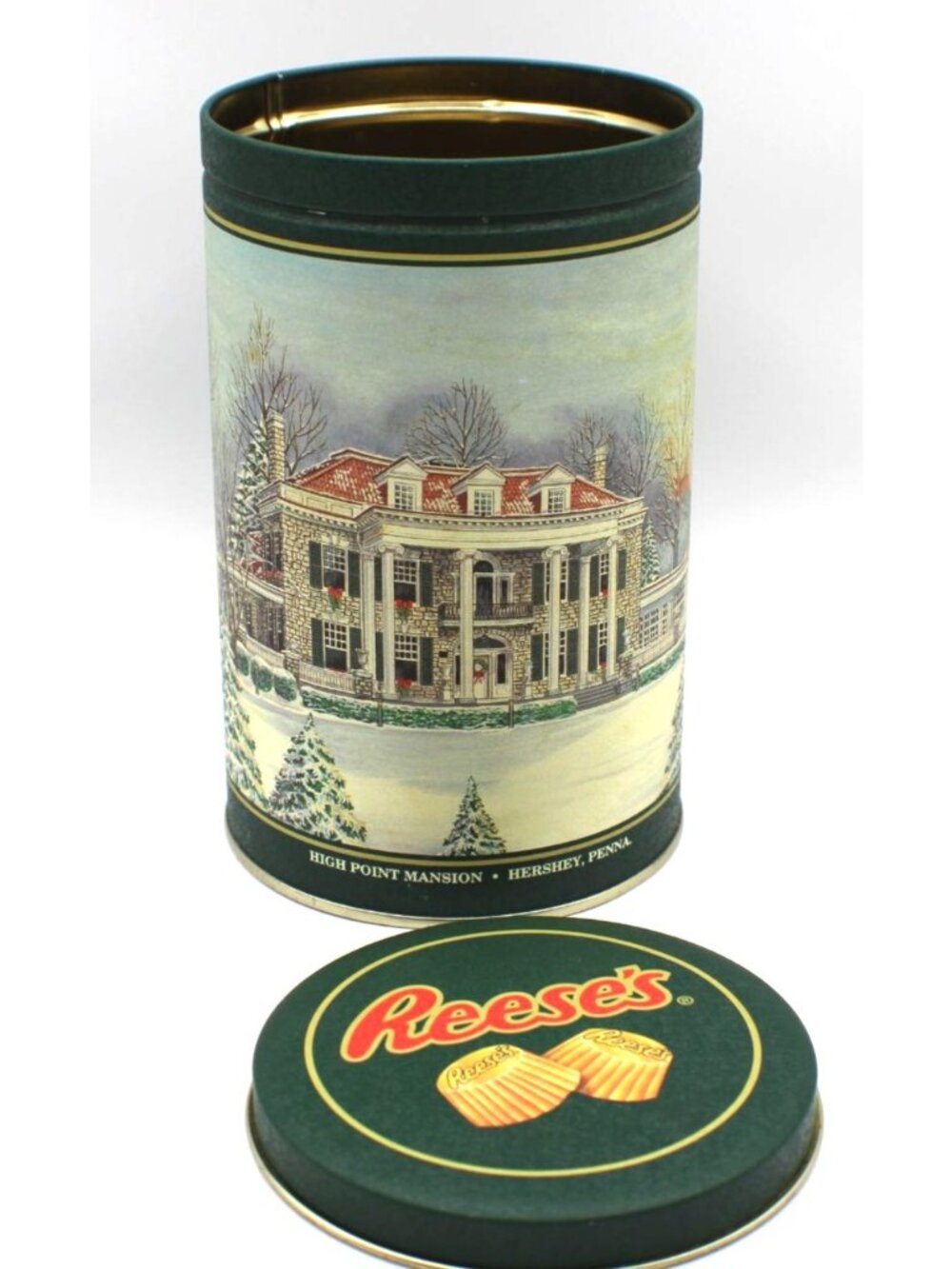 Reeses Hometown Series High Point Mansion Collectible Tin Canister #12 1994 USA